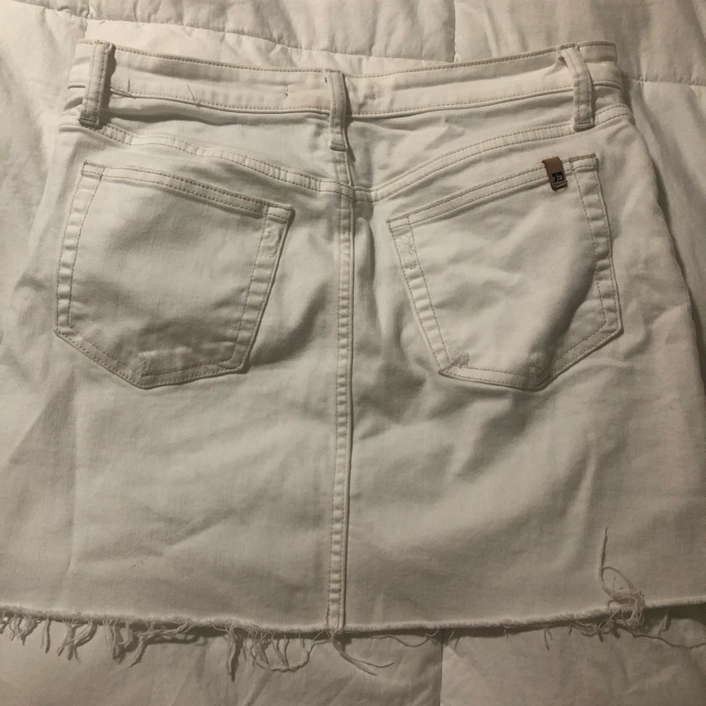 Joes white jean skirt